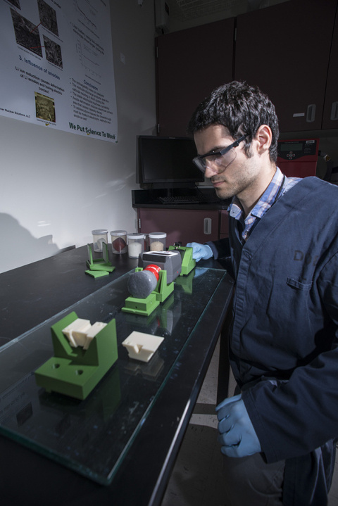 Alexander Piedra, FIU senior and DOE Fellow, spent the summer evaluating high-density polyurethane foam for radiation shielding and deactivation and decommissioning applications.