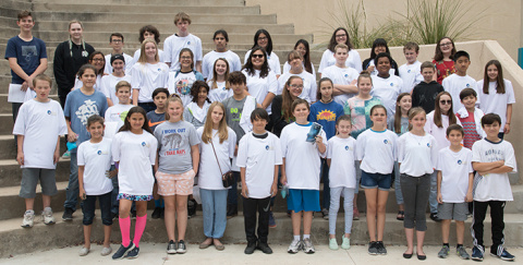 Carlsbad students who participated in Exploration & Imagination Station Day held by the Waste Isolation Pilot Plant's management and operations contractor.