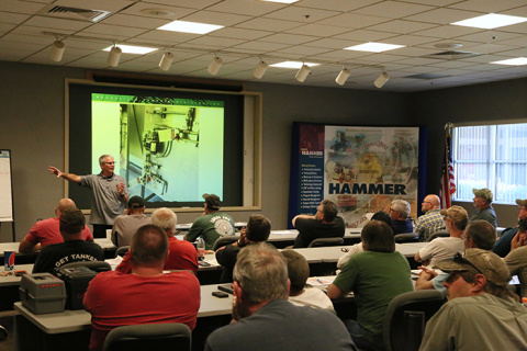 Kalle Hyrkas, certified safety professional and manager of the “lockout/tagout” program at the HAMMER Federal Training Center, provides training for Bonneville Power Administration employees as part of a recent safety workshop.