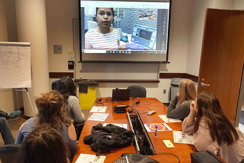 High-School Students Studying Carbon-Based Nanomaterials for Cancer Drug Delivery Visit Brookhaven Lab's Nanocenter