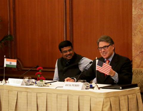 Secretary Perry talks to energy officials in India 