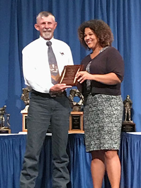 Richard “Stik” West of EM’s Waste Isolation Pilot Plant is inducted into the Metal and Nonmetal National Mine Rescue Hall of Fame.