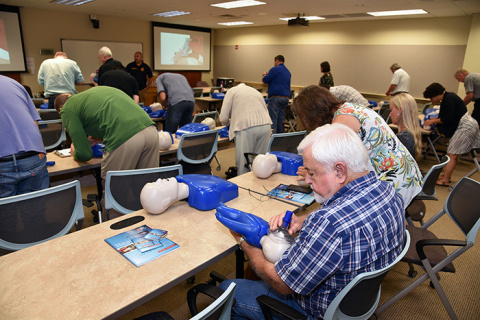 CPR training and certification was the focus of one of the 100 free classes at SafetyFest Tennessee.