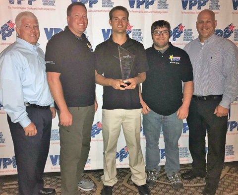 Employees from Hanford tank farms contractor Washington River Protection Solutions accept the 2018 Innovation Award.