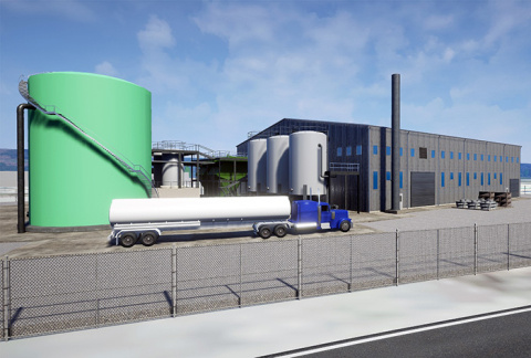 Oak Ridge Office of Environmental Management (OREM) Graphic Specialist David Brown created this 3-D rendering of the Mercury Treatment Facility, which OREM will begin constructing in 2019. 