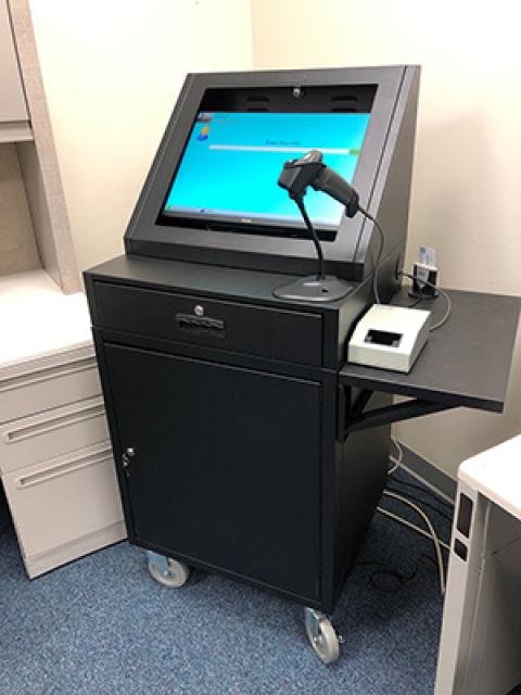 Tank farm workers now use a kiosk to gain access to a radiological work area.