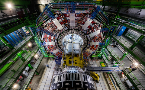 U.S. scientists use the Compact Muon Solenoid (CMS) experiment at the Large Hadron Collider (LHC) to explore the universe at the smallest scale.