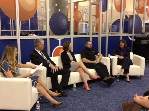 EM Assistant Secretary Anne White shares thoughts on fostering early career professionals during a panel discussion at the 2019 Waste Management Symposia. White said she is encouraged by the fresh energy that new workers bring to waste management.
