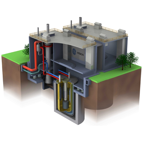 Graphic of a fast test PRISM reactor