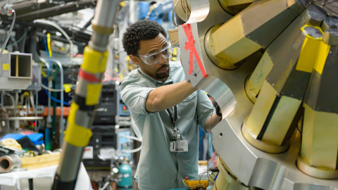 During his most recent internship at Argonne, Bryce Smith worked on equipment for the Gammasphere experiment at the ATLAS facility.