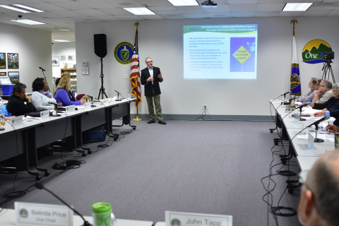 OREM Manager Jay Mullis speaks to the Site Specific Advisory Board