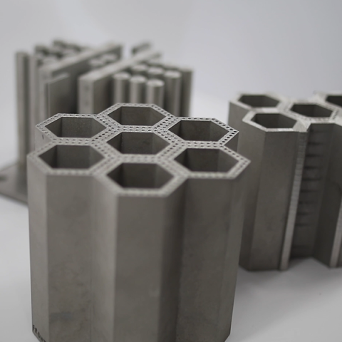 Photo of nuclear components that were additively manufactured