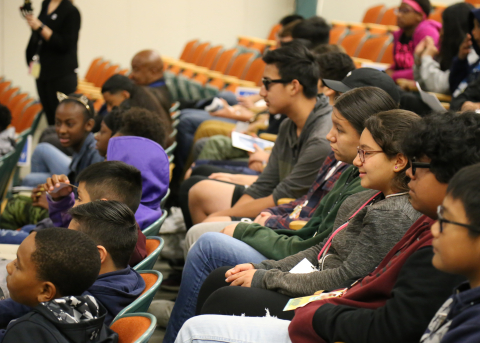 Students from eight schools across the Bay Area (primarily Oakland and San Francisco) visited Lawrence Livermore for STEM Day, a daylong interactive event focused on STEM for students from underserved communities.