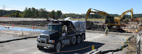 Oak Ridge crews began removing trailers and tearing up a 6.5-acre slab and asphalt at the Building K-29 site in October 2018.