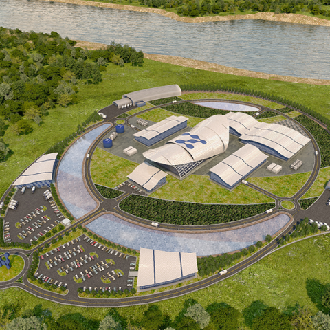 NuScale power plant mock up