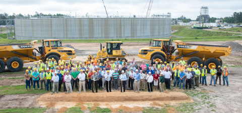 Federal and contractor employees at the Savannah River Site attend the groundbreaking ceremony for Saltstone Disposal Units 8 and 9 on June 10.