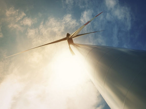 Photo of a wind turbine to symbolize energy investment