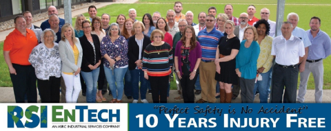 Contractor Marks 10 Years Without Injury at Portsmouth Site.