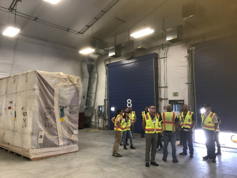 Ventilation and filtration controls were essential for the last of the 72 waste boxes processed due to their contaminated contents.