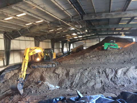 Equipment removes more than 4,000 cubic yards of soil for disposal from an Oak Ridge Site facility where it had been stored since 1989.
