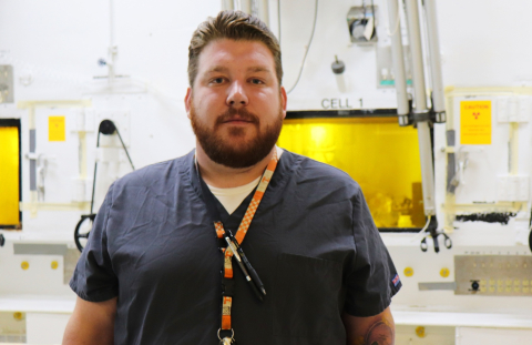 Eric Glenn, a radiological control technician with Isotek, used his training to help save a life on his lunch break. 