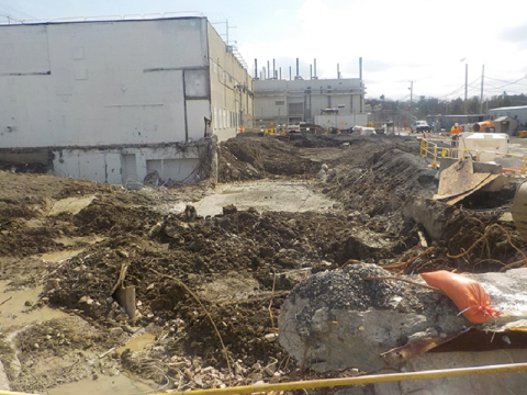       Before and after photos of the Separations Process Research Unit building demolition and site restoration fieldwork.