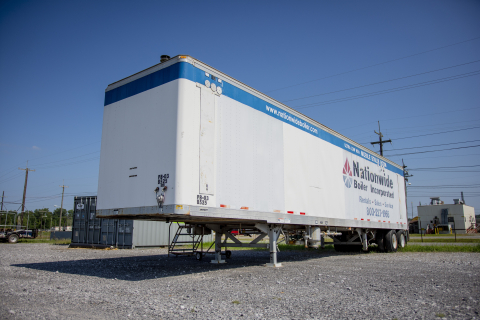 EM’s Paducah Site transferred two package boilers to the Paducah Area Community Reuse Organization. One of the portable boiler units is pictured here.