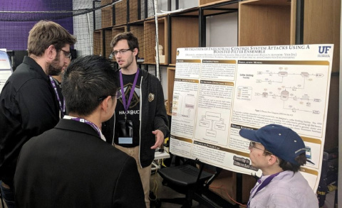UCF team talking about ICS project
