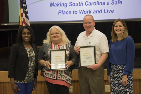 S contractors are presented with the Palmetto Shining Star Award on June 21.