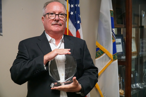 Savannah River Remediation Environmental Compliance Manager J. Scott Kirk recently won the inaugural Nuclear Service Award from Citizens for Nuclear Technology Awareness.