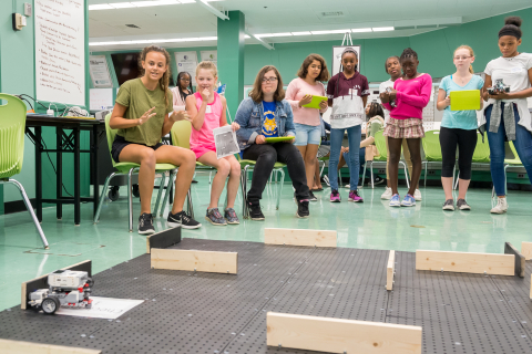 Explore what it takes to think like an Argonne computer scientist – by programming robots! Explore what it takes to think like an Argonne computer scientist – by programming robots!