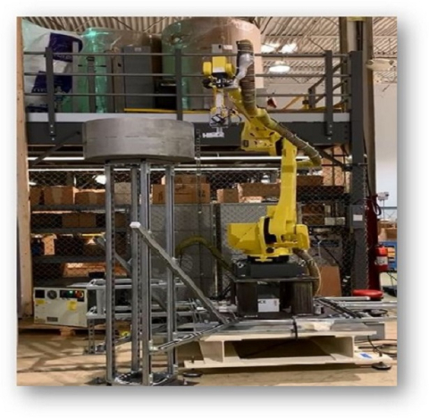 Canister decontamination technology undergoes testing for use in the Intergrated Waste Treatment Unit at DOE's Idaho National Laboratory Site.
