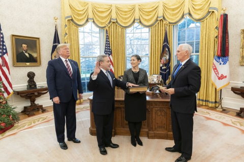 President Trump and Dan Brouillette in Oval Office
