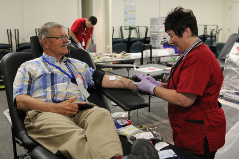 The American Red Cross has received 202 units of blood from employees with Fluor Idaho