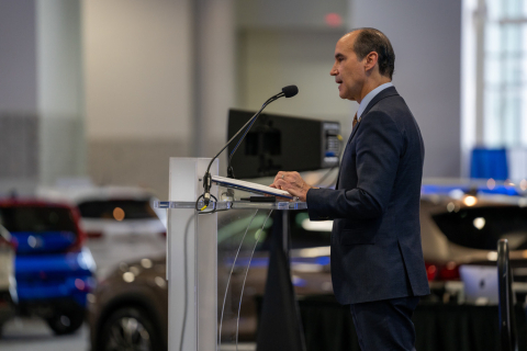 Under Secretary of Energy Mark W. Menezes Visits the Washington Auto Show.