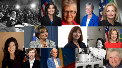 Pictures of some of the women who were first in their field, position, or recognition at DOE.