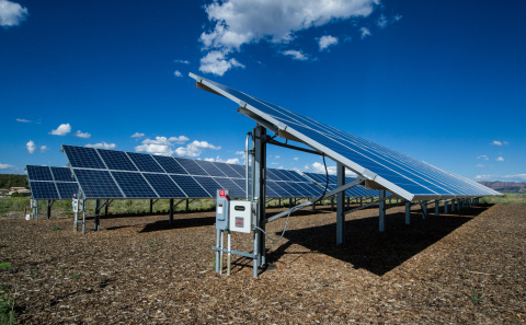 photovoltaic array at the Mesa Verde Visitor and Research Center in Montezuma County, Colorado