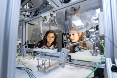Engineers Jessica Ilagan and Carmella Ciummo. Click on the link below to see our slideshow celebrating the women of PPPL.