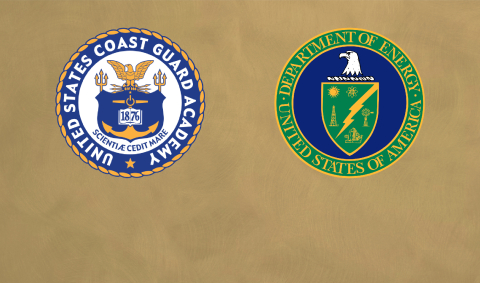USCGA and DOE Seals on Yellow Background