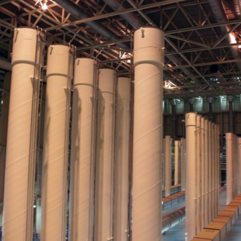 Cascade of centrifuge machines 