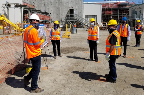 From left to right, Tom Fletcher, EM federal project director for the Waste Treatment and Immobilization Plant, and Val McCain, Bechtel National Inc. project director for the plant, brief U.S. Rep. Cathy McMorris Rodgers and Energy Secretary Dan Brouillet