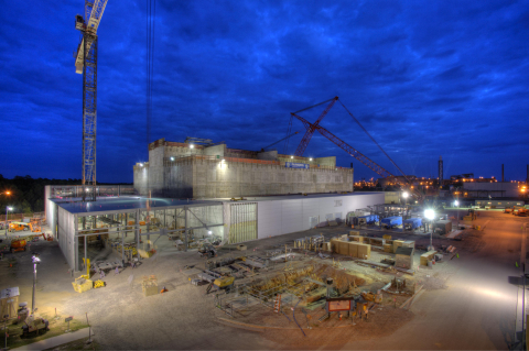 The Salt Waste Processing Facility during construction.