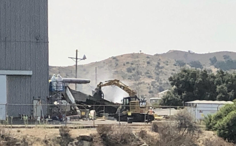 Crews Tear Down Ninth Building at ETEC Site