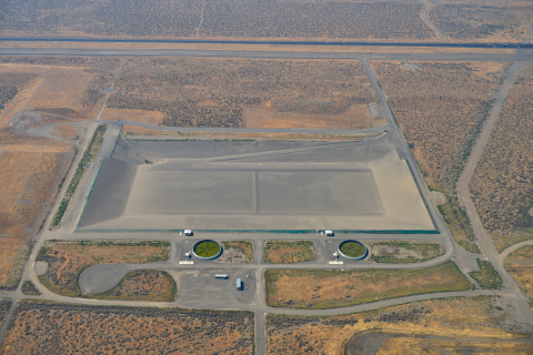 The Hanford Site’s Integrated Disposal Facility is divided into two separate cells, each designed with leachate collection and leak detection systems to meet regulatory requirements.