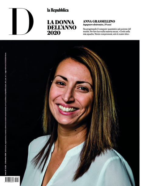 On Dec. 10, the Italian magazine D La Repubblica named Anna Grassellino, scientist at the U.S. Department of Energy’s Fermi National Accelerator Laboratory, as “Woman of the Year.”