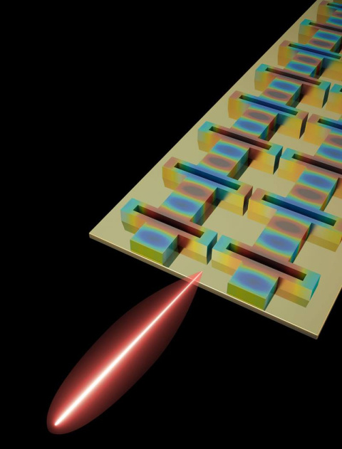 A tiny terahertz laser is the first to reach three key performance goals at once: high power, tight beam, and broad frequency tuning.