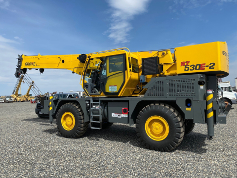 Three new mobile hydraulic cranes recently replaced Hanford Site machinery from the 1990s. 