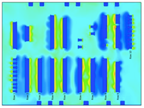 Temperature map of Massachusetts data center.