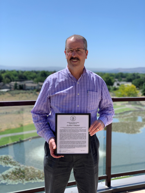 DOE recognized Hanford Mission Integration Solutions classification officer LaMont Schofield for his leadership and contributions to projects that reduced the number of hard-copy classified documents and storage necessary on the Hanford Site. Schofield received DOE’s prestigious 2021 Classification Award of Excellence.