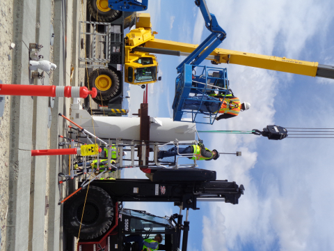 A new safety program launched by EM contractor Fluor Idaho benefits all Idaho Cleanup Project employees, including those who transfer spent nuclear fuel from wet to dry storage, as shown here.